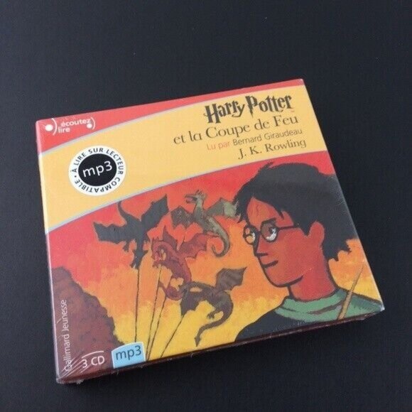 Harry Potter et la Coupe de Feu 3 CD mp3 Bernard Giraudeau Écoutez Lire Scellé - Picture 1 of 7
